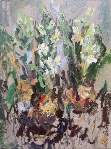 Print of Impressionism Floral Paintings by Lilia Orlova-Holmes