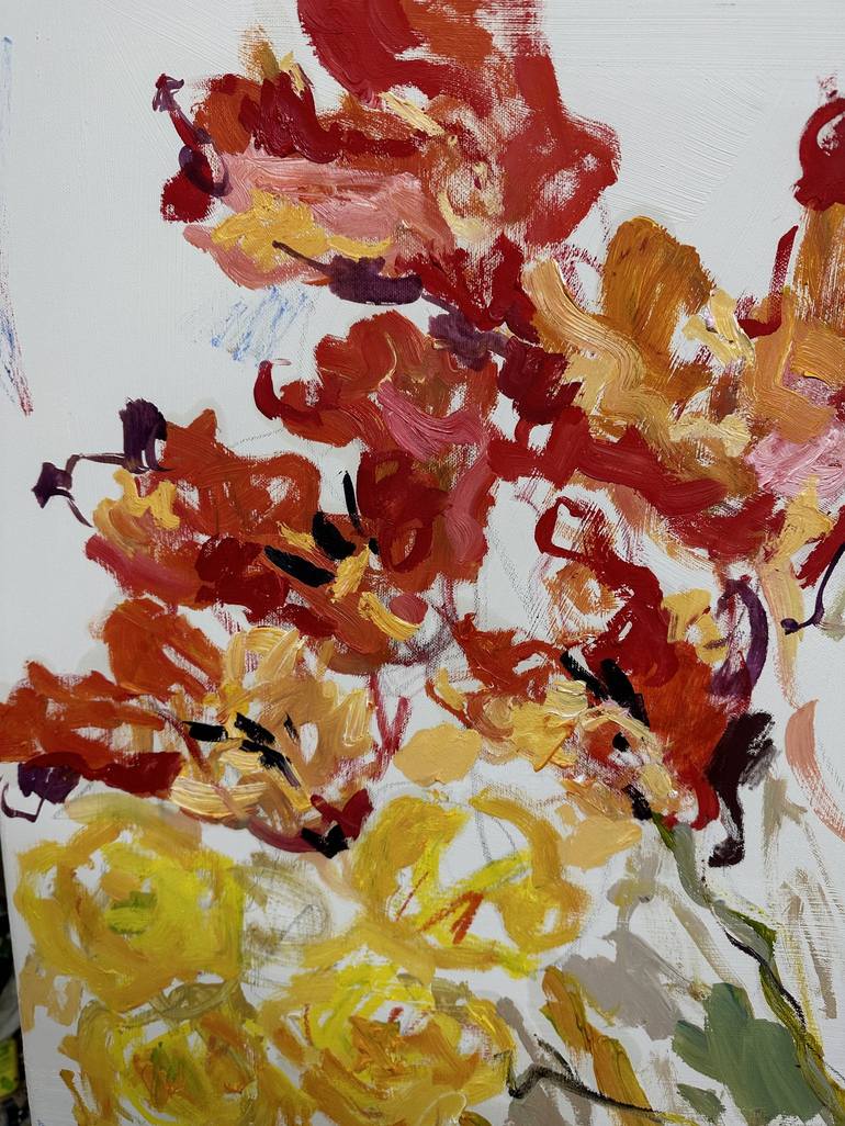 Original Floral Painting by Lilia Orlova-Holmes