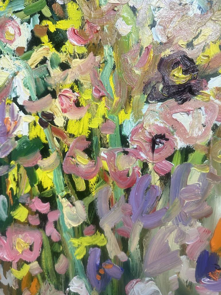 Original Impressionism Floral Painting by Lilia Orlova-Holmes