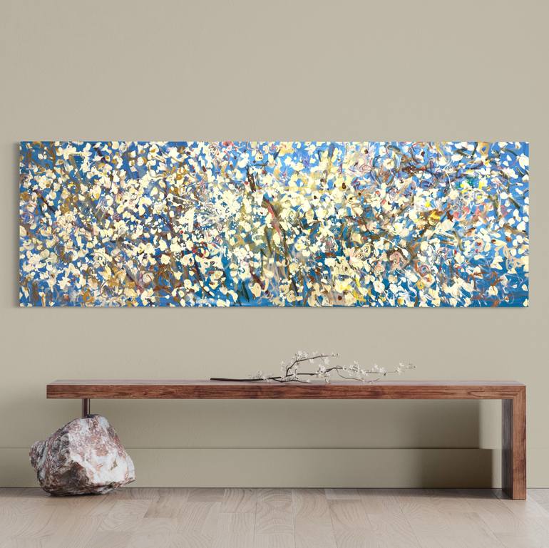 Original Abstract Landscape Painting by Lilia Orlova-Holmes