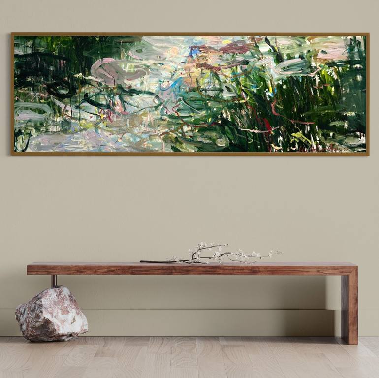 Original Abstract Landscape Painting by Lilia Orlova-Holmes