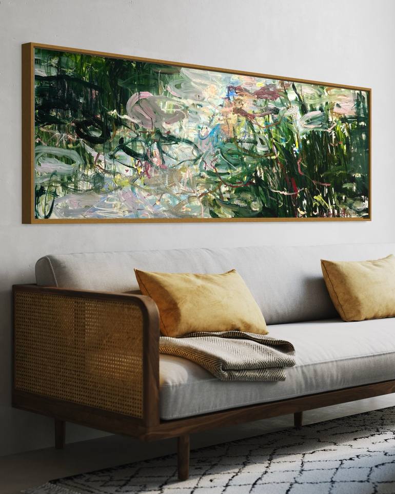 Original Abstract Landscape Painting by Lilia Orlova-Holmes