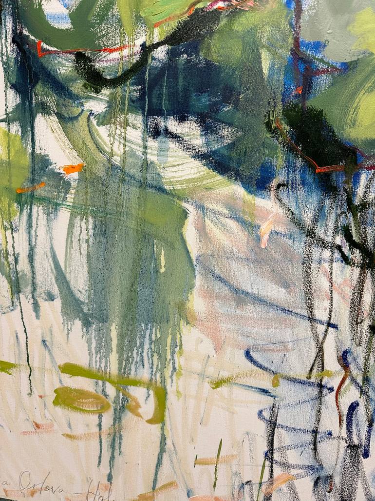 Original Abstract Landscape Painting by Lilia Orlova-Holmes