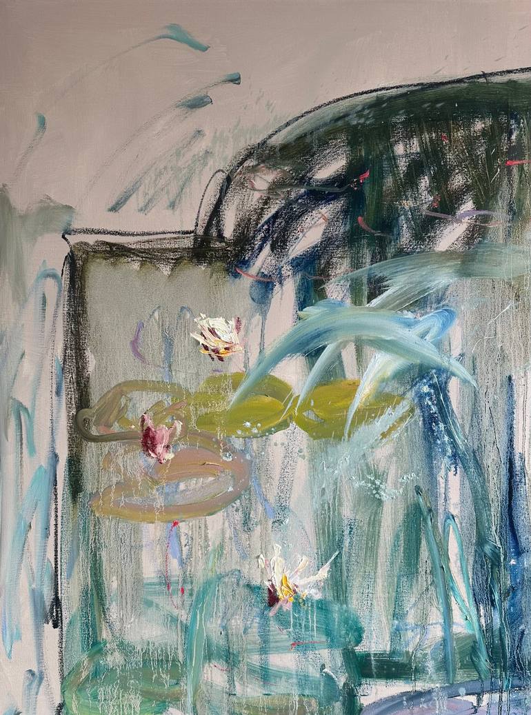 Original Abstract Expressionism Nature Painting by Lilia Orlova-Holmes