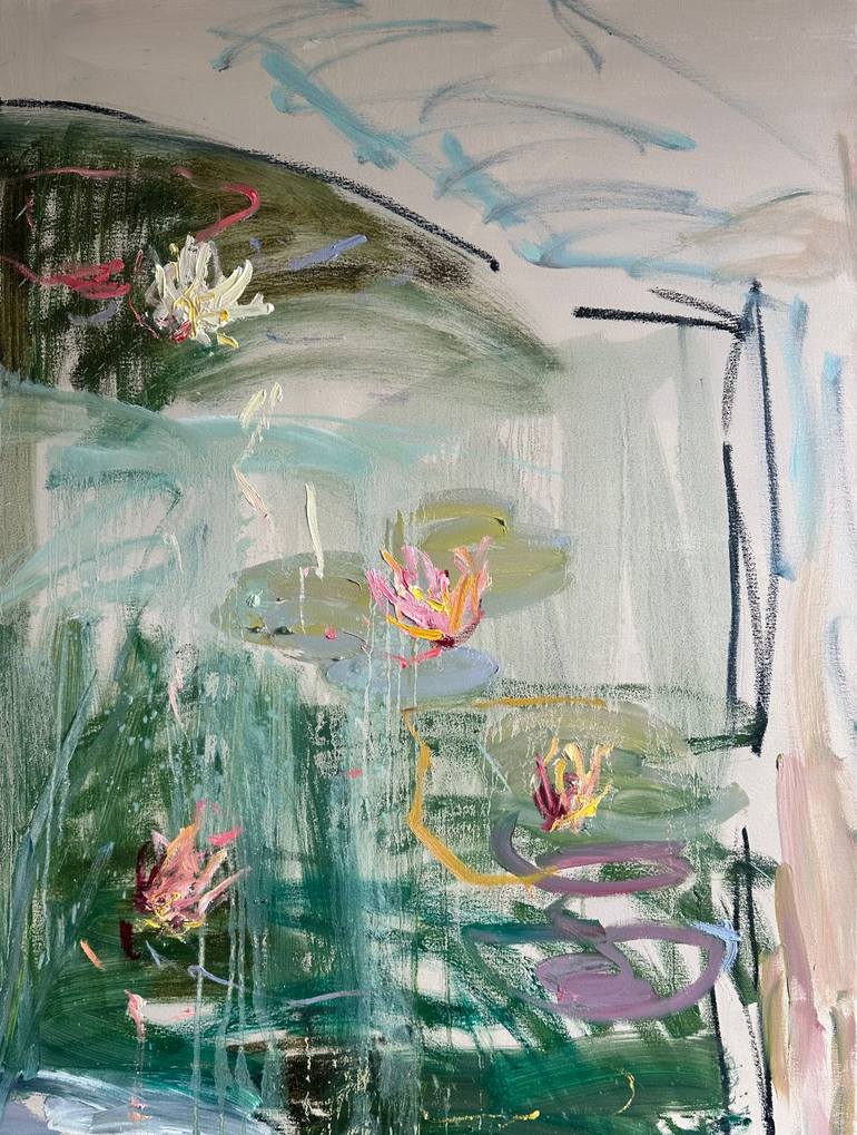 Original Abstract Expressionism Nature Painting by Lilia Orlova-Holmes