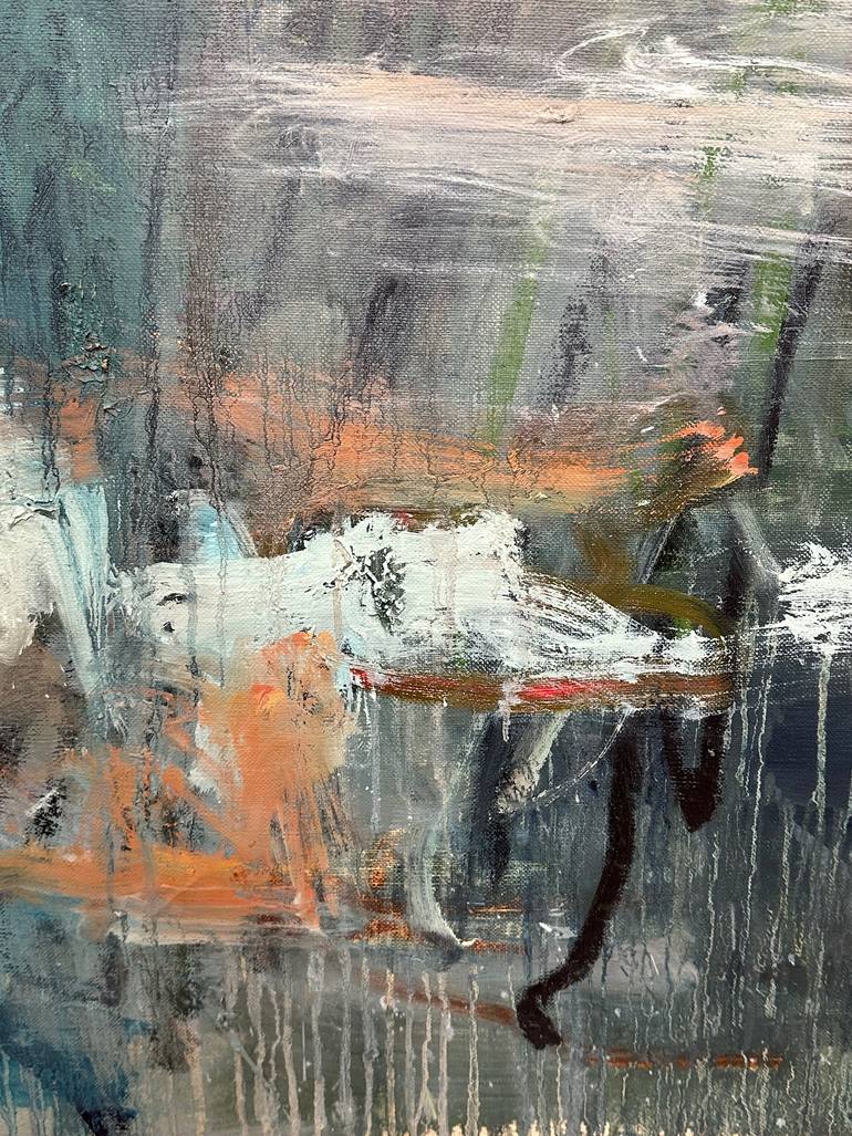 Original Abstract Expressionism Abstract Painting by Lilia Orlova-Holmes