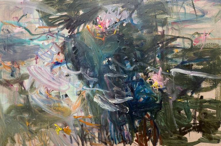 Autumn pond. Reflections Painting by Lilia Orlova-Holmes | Saatchi