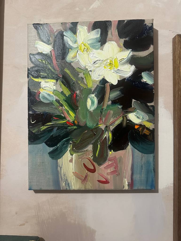 Original Impressionism Floral Painting by Lilia Orlova-Holmes