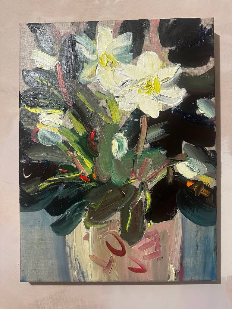 Original Impressionism Floral Painting by Lilia Orlova-Holmes