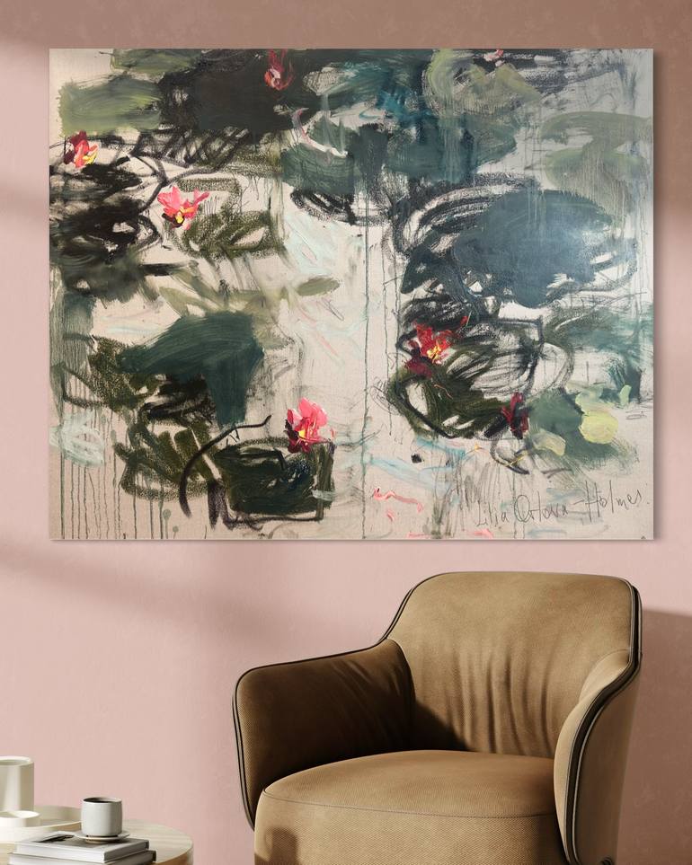 Original Expressionism Abstract Painting by Lilia Orlova-Holmes