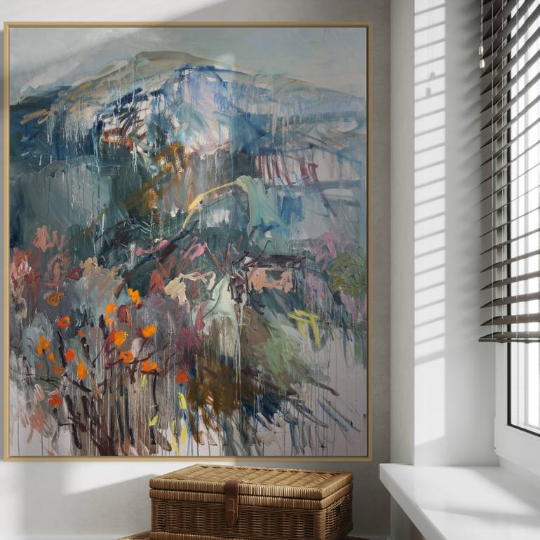 Original Abstract Expressionism Abstract Painting by Lilia Orlova-Holmes