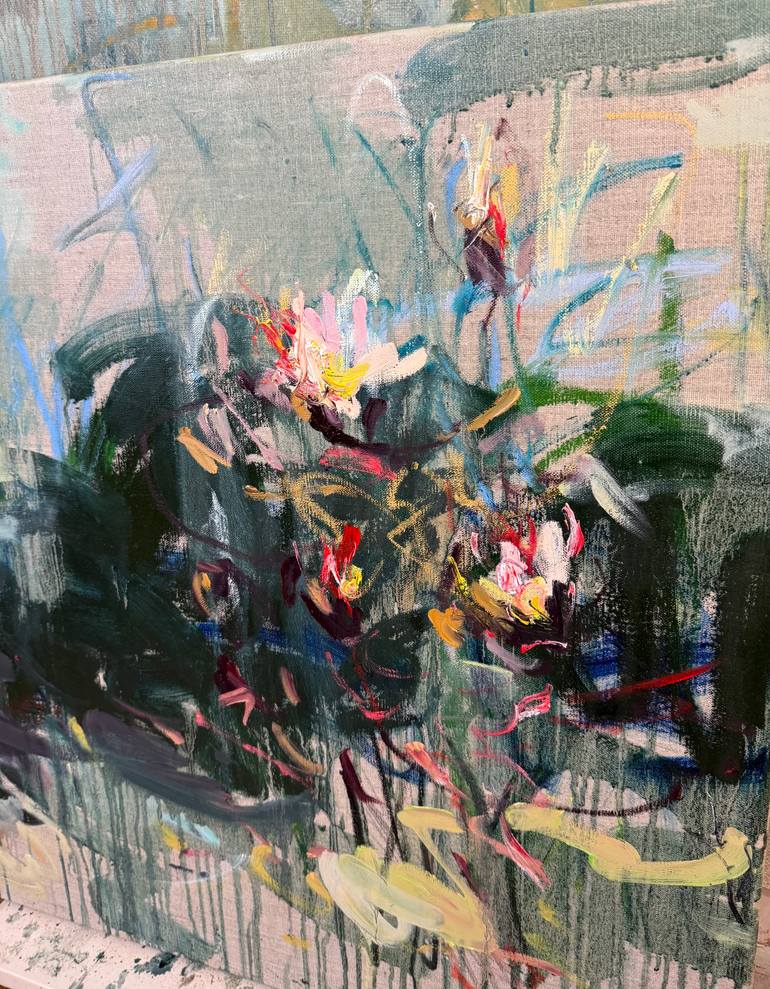 Original Expressionism Abstract Painting by Lilia Orlova-Holmes