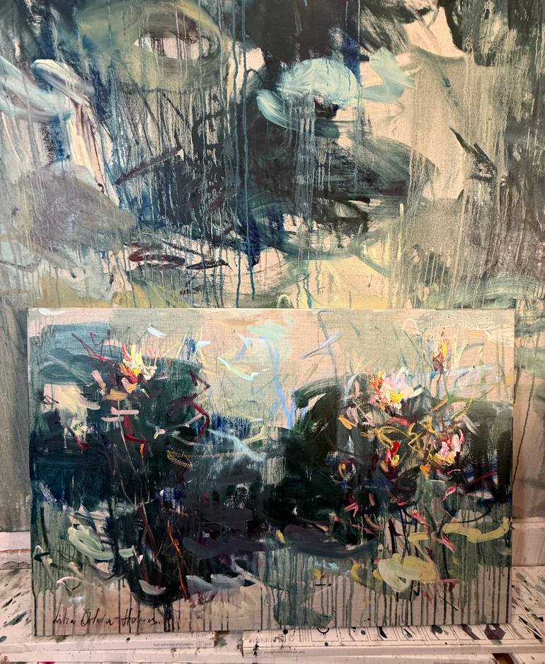 Original Expressionism Abstract Painting by Lilia Orlova-Holmes