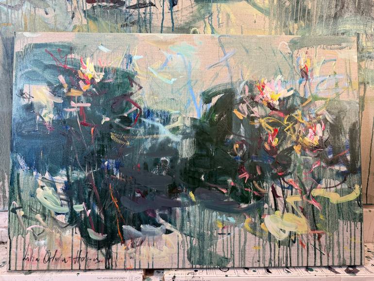 Original Expressionism Abstract Painting by Lilia Orlova-Holmes