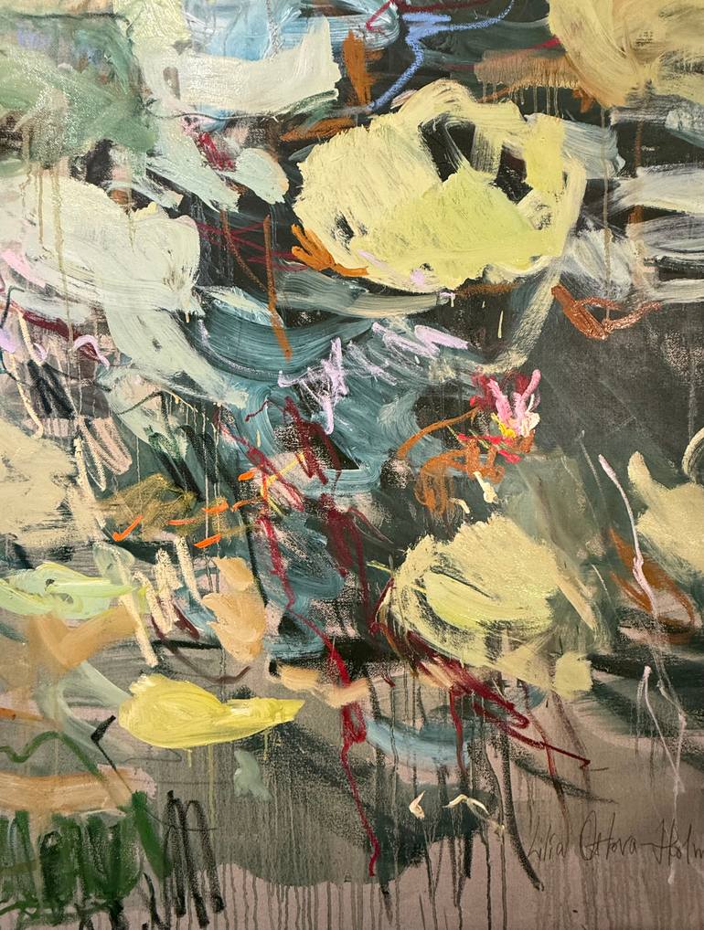 Original Abstract Expressionism Abstract Painting by Lilia Orlova-Holmes