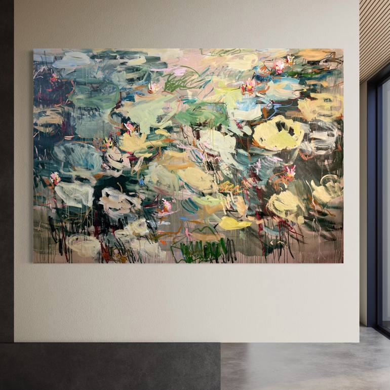 Original Abstract Expressionism Abstract Painting by Lilia Orlova-Holmes