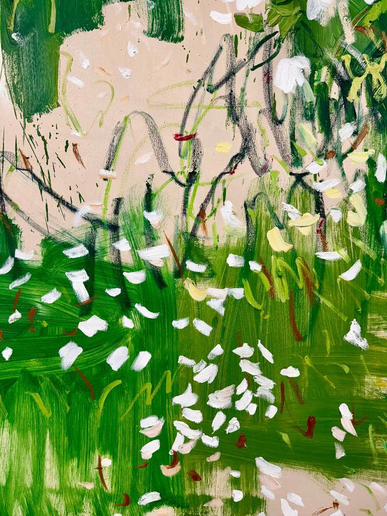 Original Contemporary Garden Painting by Lilia Orlova-Holmes