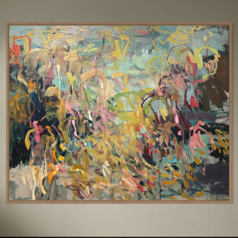 Original Abstract Expressionism Abstract Painting by Lilia Orlova-Holmes