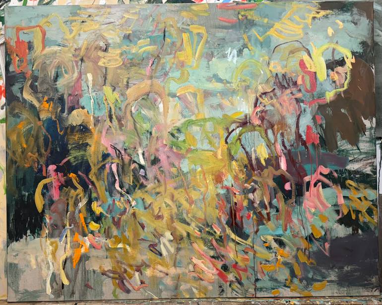 Original Abstract Expressionism Abstract Painting by Lilia Orlova-Holmes