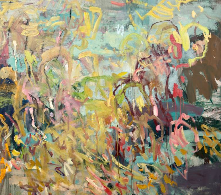 Original Abstract Expressionism Abstract Painting by Lilia Orlova-Holmes