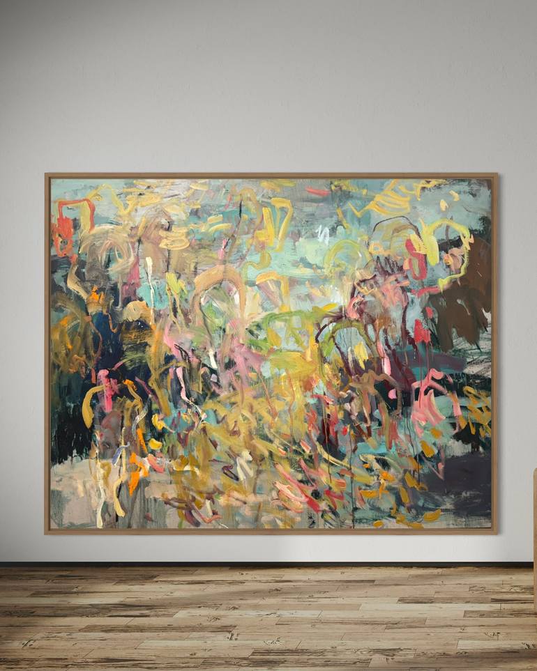 Original Abstract Expressionism Abstract Painting by Lilia Orlova-Holmes