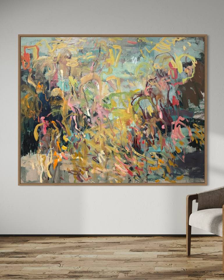 Original Abstract Expressionism Abstract Painting by Lilia Orlova-Holmes