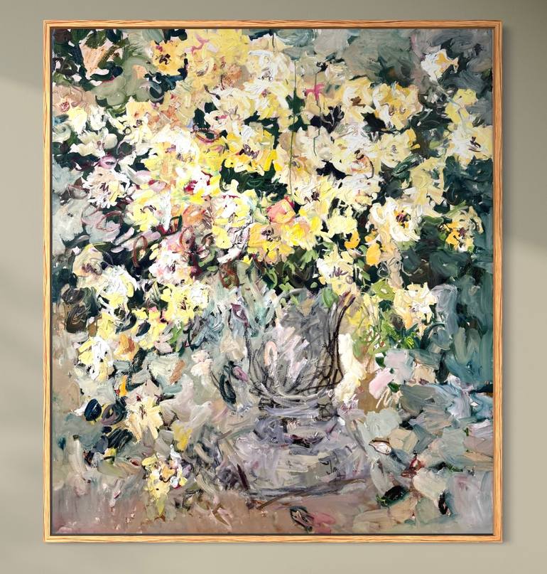 Original Impressionism Floral Painting by Lilia Orlova-Holmes