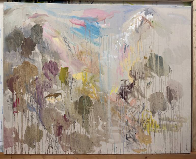 Original Abstract Expressionism Abstract Painting by Lilia Orlova-Holmes
