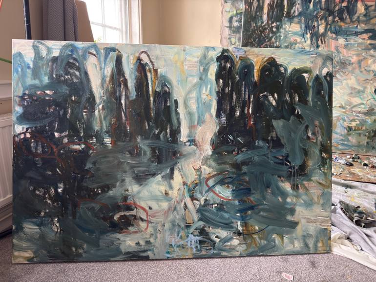 Original Abstract Expressionism Nature Painting by Lilia Orlova-Holmes