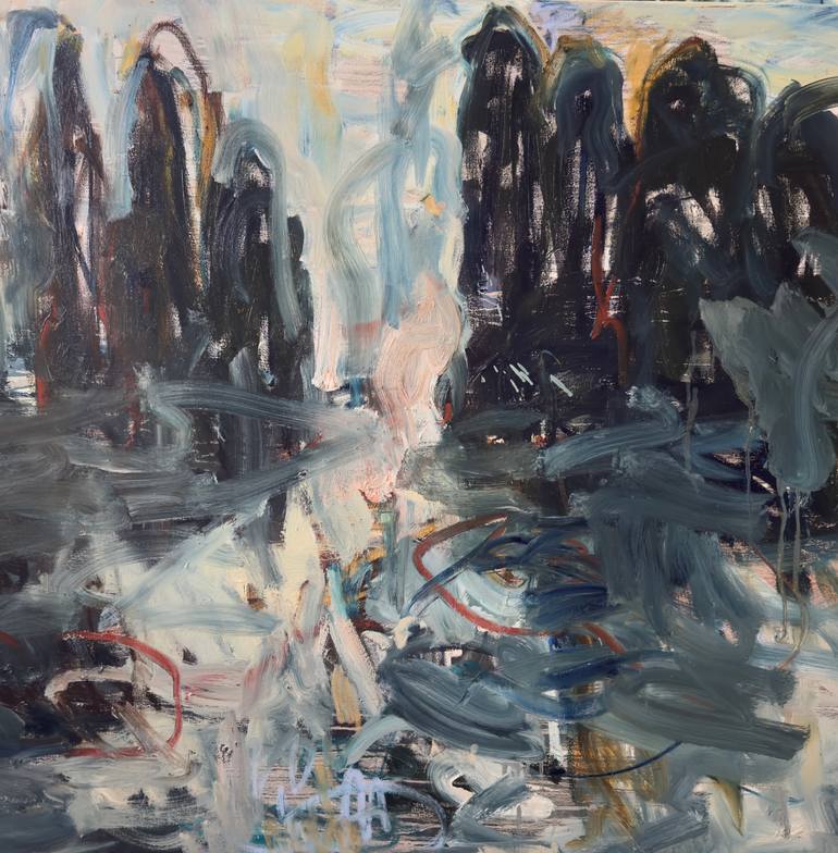 Original Abstract Expressionism Nature Painting by Lilia Orlova-Holmes