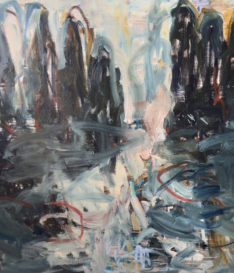 Original Abstract Expressionism Nature Painting by Lilia Orlova-Holmes