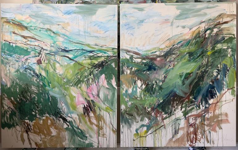 Original Abstract Expressionism Abstract Painting by Lilia Orlova-Holmes