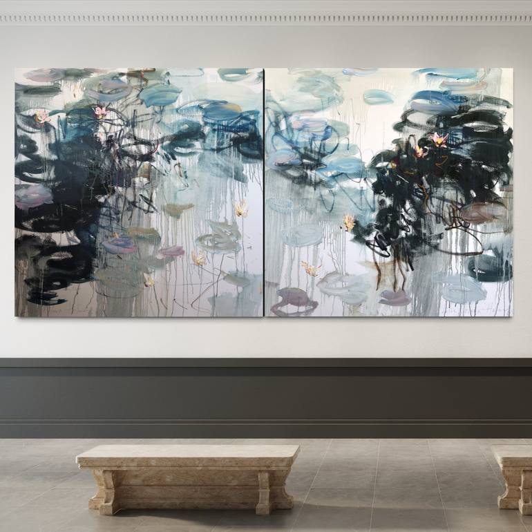 Original Expressionism Abstract Painting by Lilia Orlova-Holmes