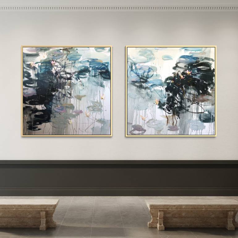 Original Expressionism Abstract Painting by Lilia Orlova-Holmes