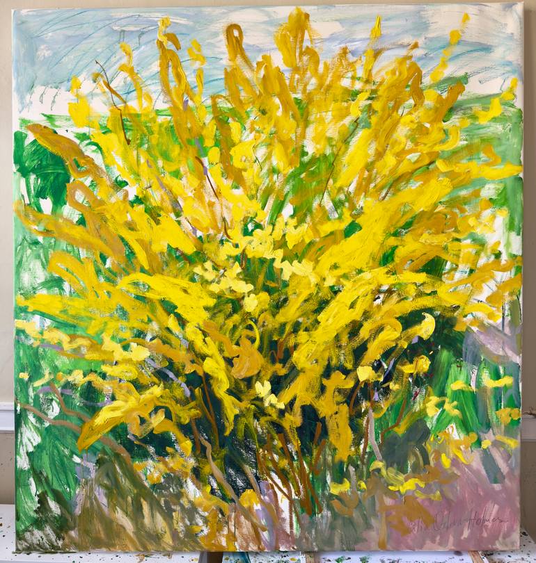 Original Expressionism Abstract Painting by Lilia Orlova-Holmes