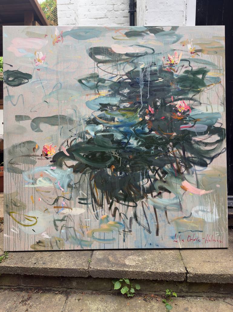 Original Expressionism Abstract Painting by Lilia Orlova-Holmes