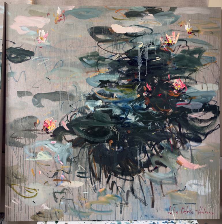 Original Expressionism Abstract Painting by Lilia Orlova-Holmes