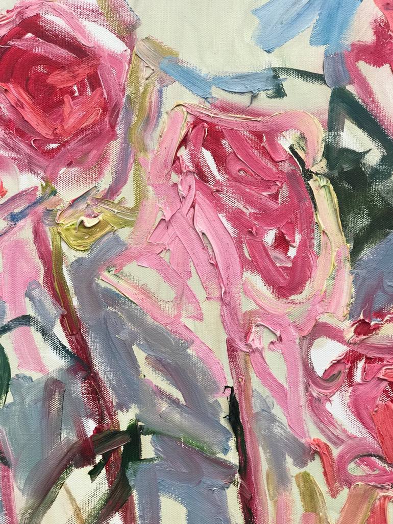 Original Expressionism Floral Painting by Lilia Orlova-Holmes