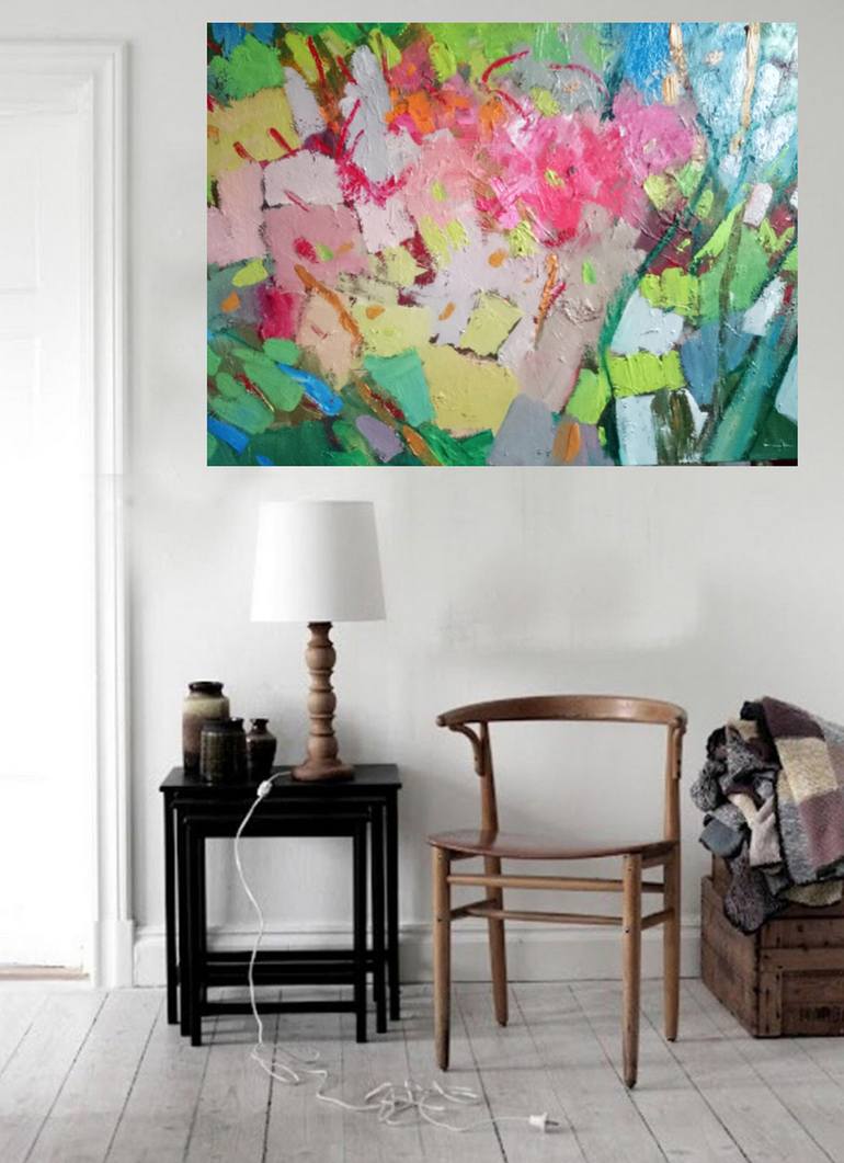 Original Modern Abstract Painting by Lilia Orlova-Holmes