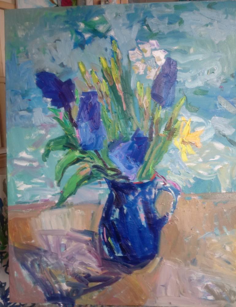 Original Abstract Still Life Painting by Lilia Orlova-Holmes