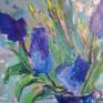 Still life.
Hyacinths and daffodils in a blue jug.
This painting is Inspired by bright spring flowers and fresh seaside air.
100x80x4,5cm
Sides are painted.
