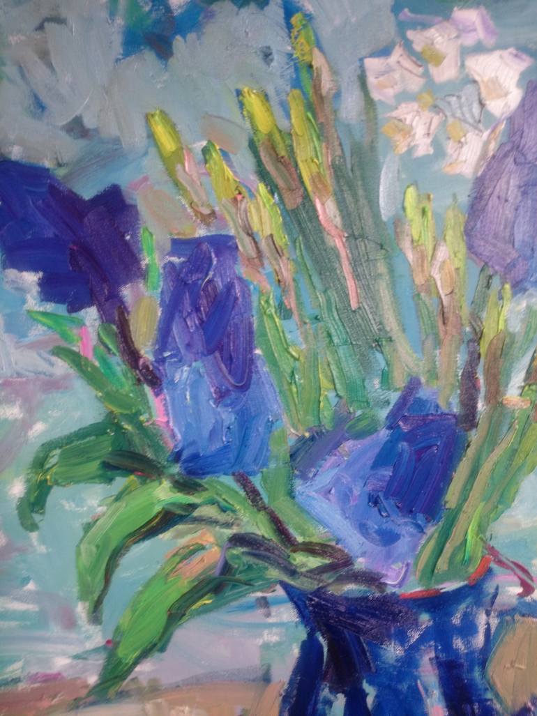 Original Abstract Still Life Painting by Lilia Orlova-Holmes