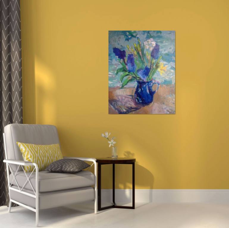 Original Abstract Still Life Painting by Lilia Orlova-Holmes