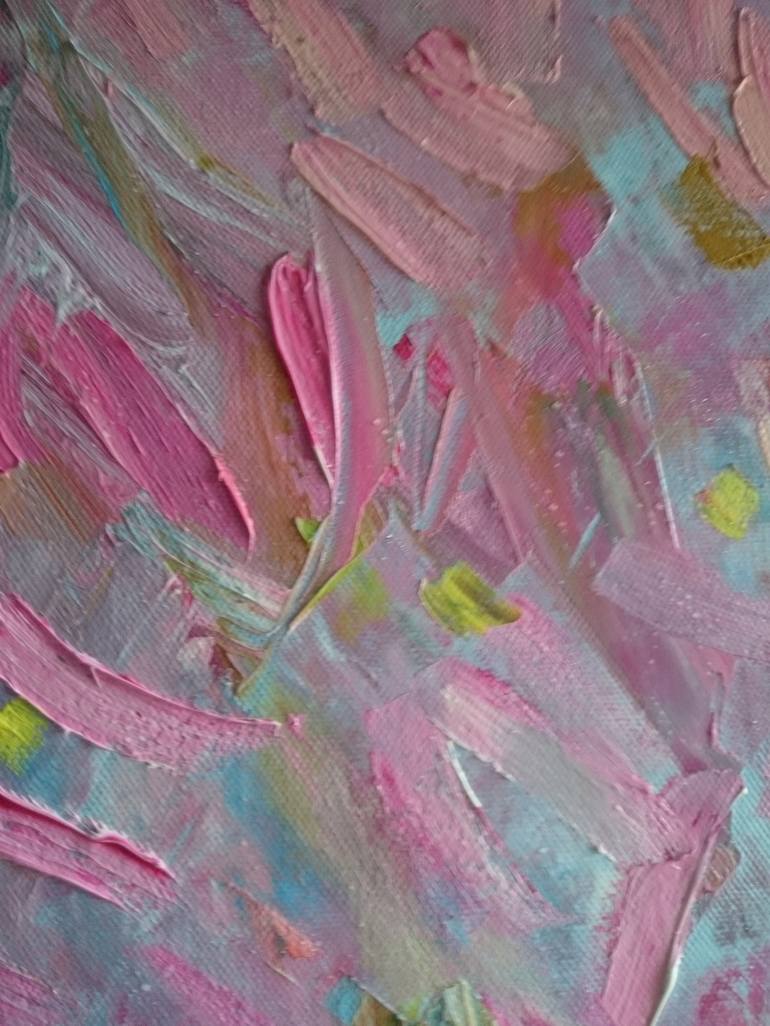 Original Impressionism Abstract Painting by Lilia Orlova-Holmes