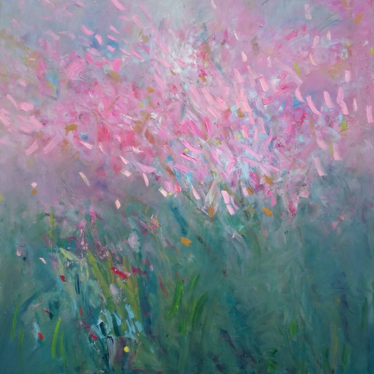 Original Impressionism Abstract Painting by Lilia Orlova-Holmes