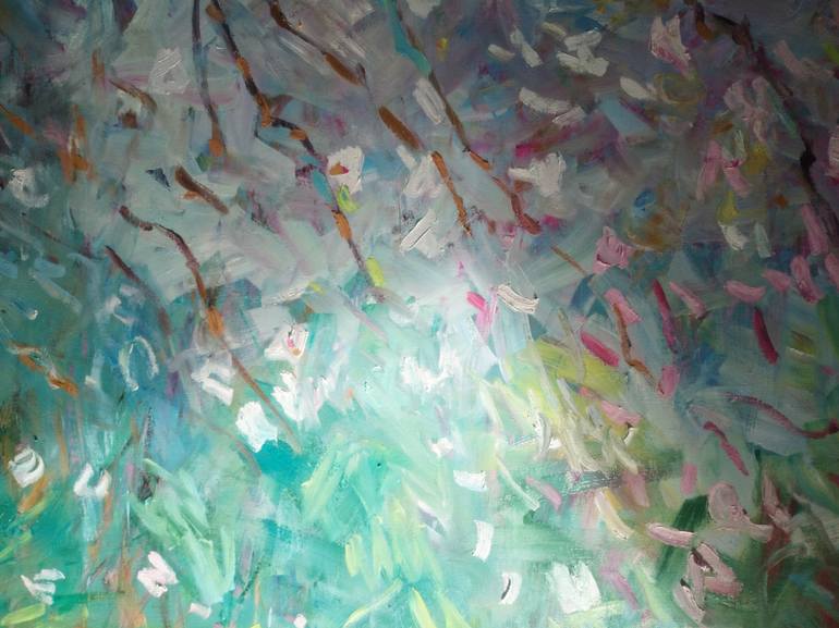 Original Impressionism Abstract Painting by Lilia Orlova-Holmes