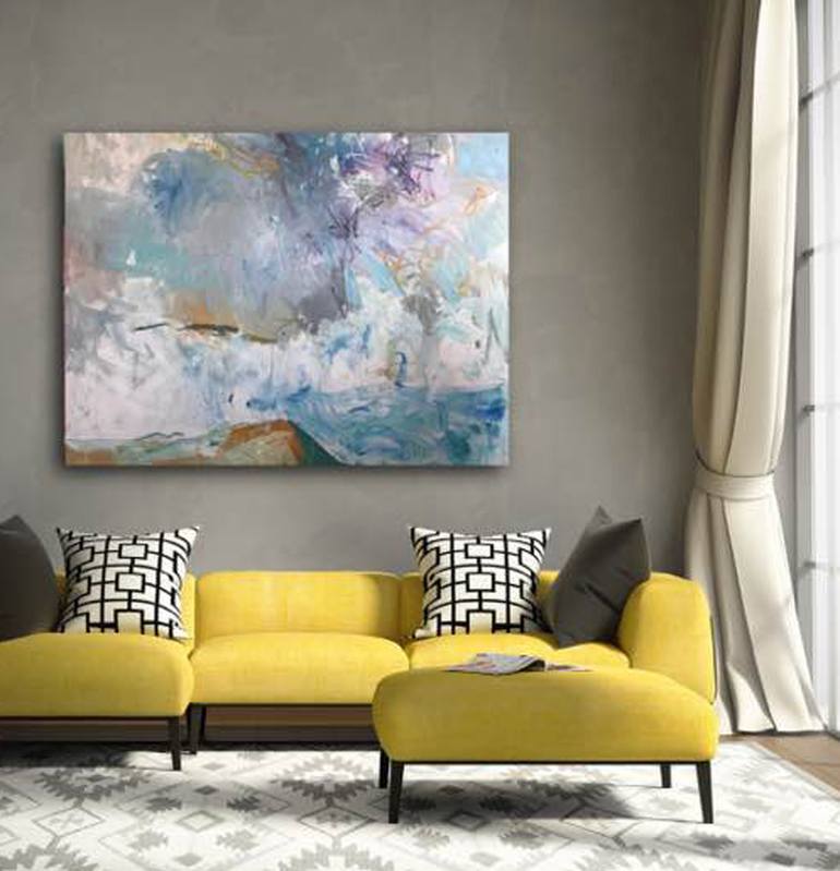 Original Modern Abstract Painting by Lilia Orlova-Holmes