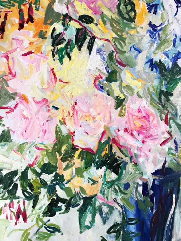 Original Impressionism Floral Painting by Lilia Orlova-Holmes