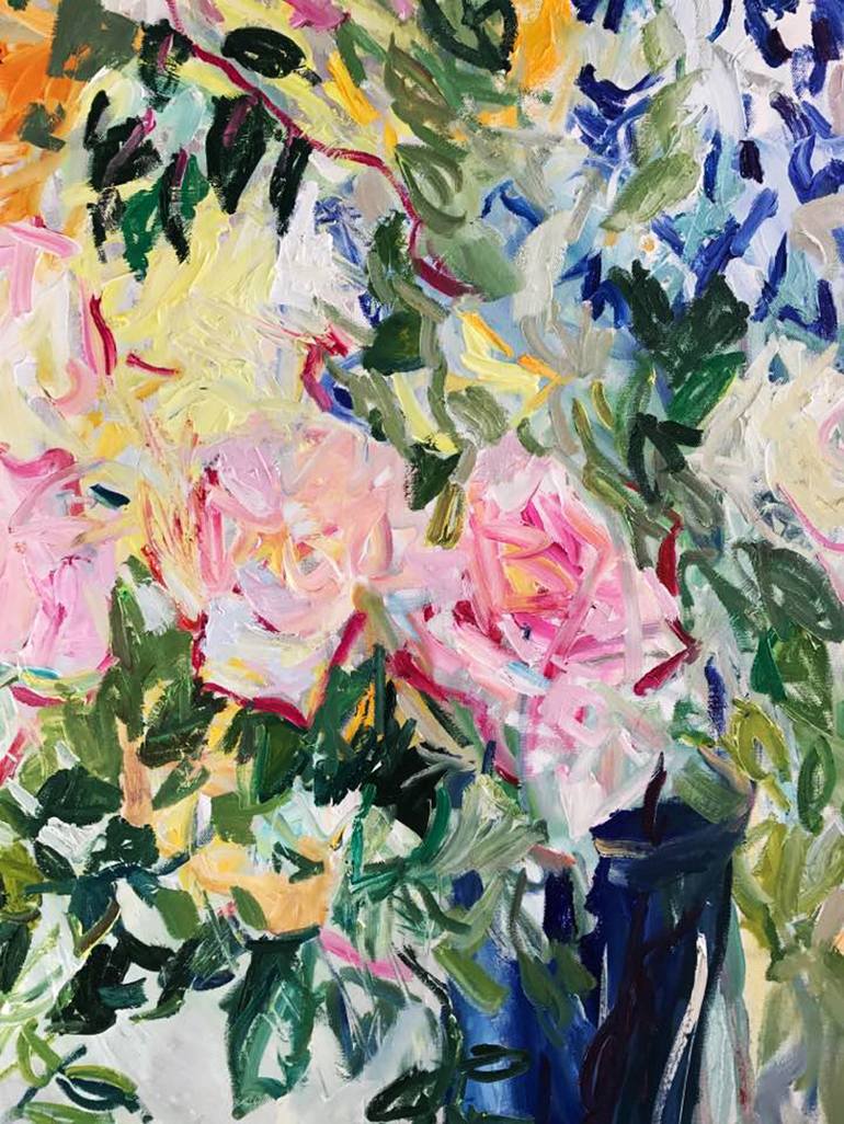 Original Impressionism Floral Painting by Lilia Orlova-Holmes