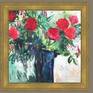 Still life.
Expressive, impressionistic, intuitive and poetic painting of flowers from my garden.
Very gestural and textured.
90x90x2cm